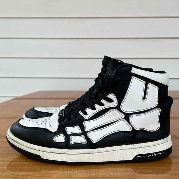 AMIRI Skeleton High Top Sneakers Mens Size 8 - Picture 10 of 11